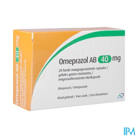 Omeprazol AB 40mg Maagsapresist. Caps 28 Blister