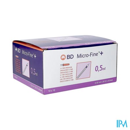 Embecta Microfine Ins.spuit0,5ml 30g 8mm100 324825