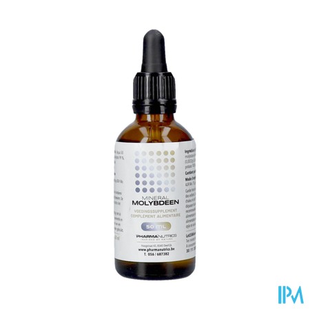 Mineraal Molybdeen Druppels 50ml Pharmanutrics