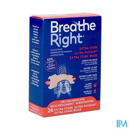 Breathe Right Neusstrips Extra Sterk 26