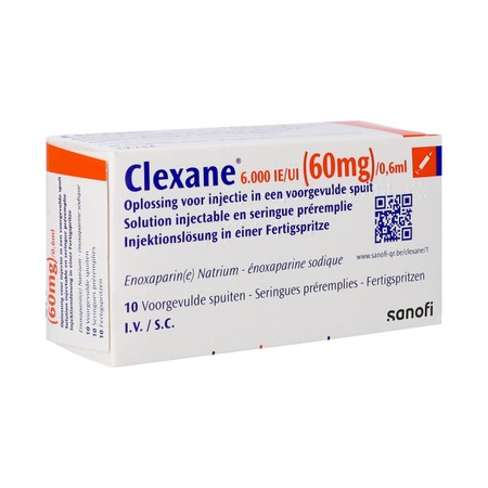 Clexane Spuit Inj 10 X 60mg/0,6ml