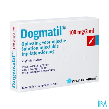 Dogmatil Amp 6 X 100mg/2ml