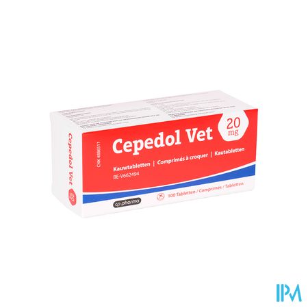 Cepedol Vet 20mg Chiens Comp A Croquer 100