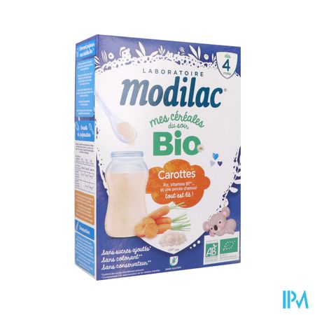 MODILAC CEREALE BIO CAROT/RIZ 250G