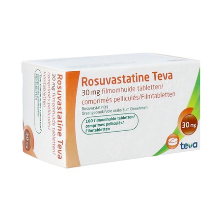 Rosuvastatine Teva 30mg Comp Pell 100