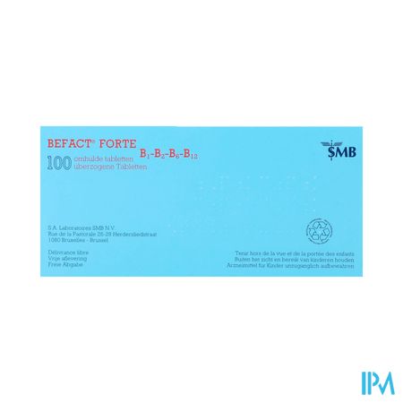 Befact Forte B1-b2-b6-b12 Omhulde Tabl 100 Ud