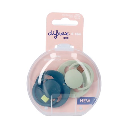 Difrax Dynamic Fopspeen 6-18m Prime Pistac./green2