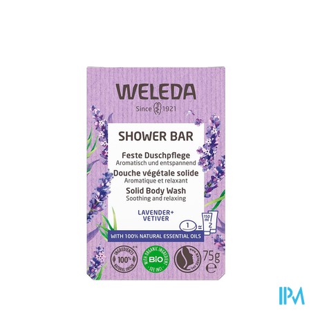 Weleda Shower Bar Lavande + Vetiver 75g