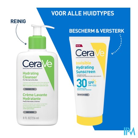 Cerave Sun Zonnecreme Hydra Onzichtb. Spf30 177ml