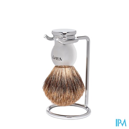 Vitry Man Best Badger Scheerkwast + Houder Metaal