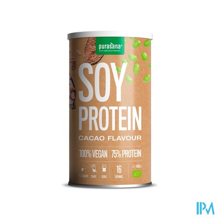 Purasana Vegan Soy Protein Cacao Pdr 400g