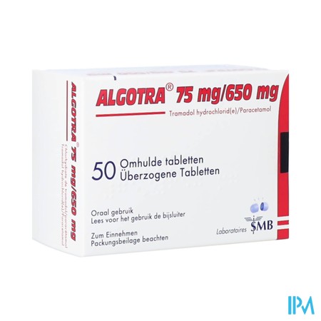 Algotra 650mg/75mg Omhulde Tabl 50