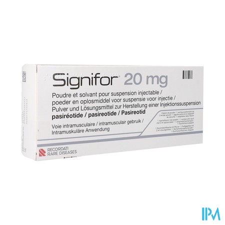 Signifor 20mg Pdr+solv Pr Susp Inj 1fl+ser Prerem.