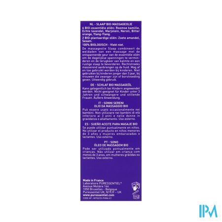Puressentiel Massage Hle Lavande-neroli Bio 100ml