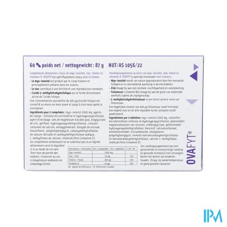 Ovafyt Myo-inositol Folates Zinc Vit D Comp 60