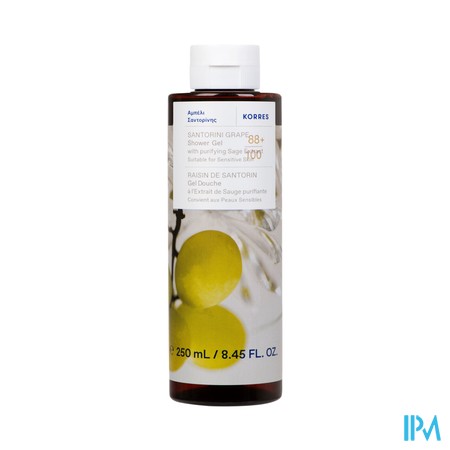 Korres Kb Santorini Grape Gel Douche 250ml