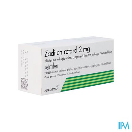 Zaditen Retard Comp. 28 X 2mg
