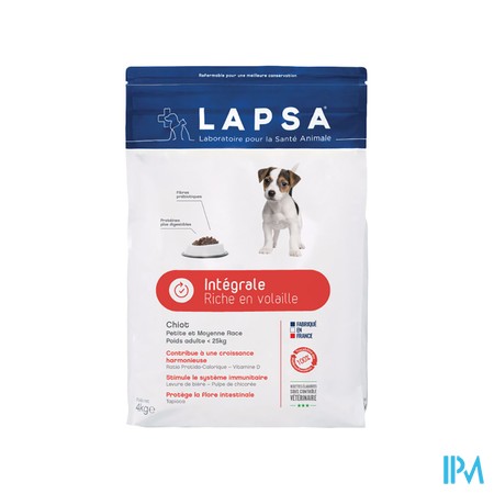 Lapsa Integr.chien Chiot Petite&moyenne Race 12kg