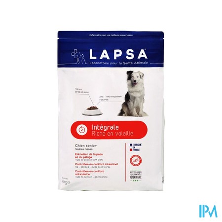 Lapsa Volkoren Hond Senior 4kg