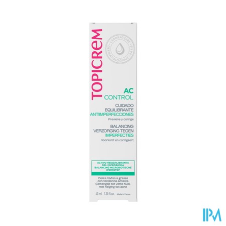Topicrem Ac Control Balancing Verzorging Tube 40ml