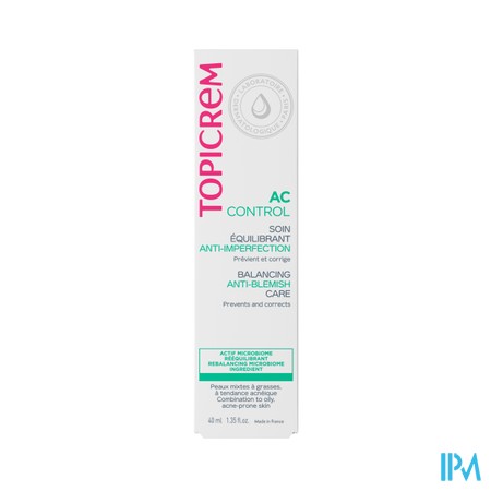 Topicrem Ac Control Soin Equilibrant Tube 40ml