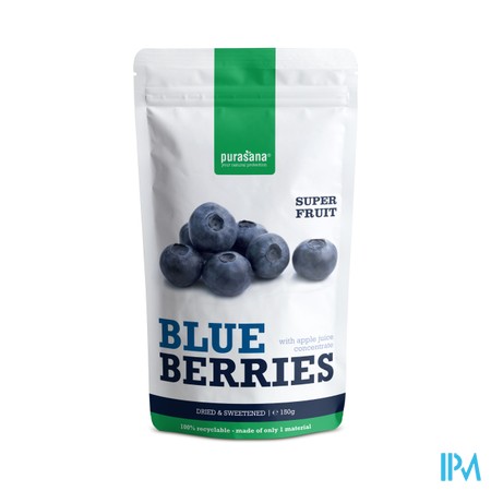 Purasana Vegan Blauwe Bessen 150g