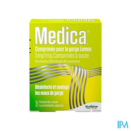 Medica Keeltabletten Lemon 36 zuigtabletten