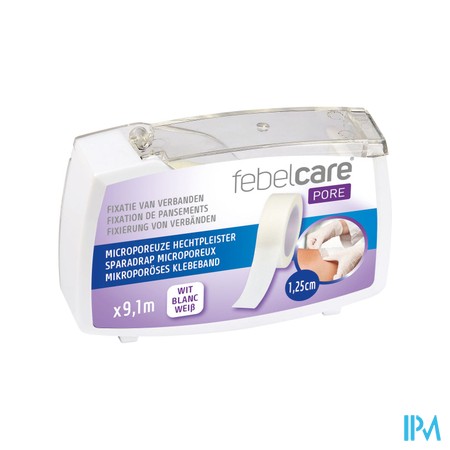 Febelcare Pore Micropor.hechtpleister 12,5mmx9,14m